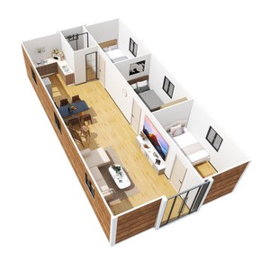 Casas Contenedor, Villa Moderna Rectangular, Espesor Estándar, Residencia Privada - Product Image 5
