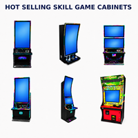 Gabinete de Juego Estilo Fire Link con Monitor Curvo de 43 Pulgadas y Pantalla Plana de 24 Pulgadas para Juegos de Habilidad