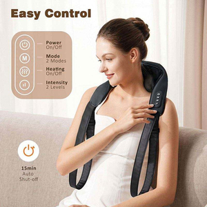 Almohada de Masaje Shiatsu Portátil, con Calor Infrarrojo, Control de Tiempo, para Cuello y Hombros, Ideal para Oficina y Hogar - Product Image 2