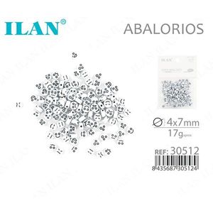 ILAN Abalorios 4x7mm <b>Silver</b> Emoticon <b>Charms</b> for Jewelry Making - Product Image 1