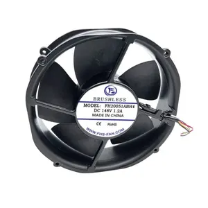 8 Inch 200x51mm 24V High Airflow Cooling Fan 200mm Brushless Motor Solar Attic Exhaust Fan