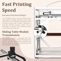 Impresora 3D Grande D1000pro, Impresora Industrial de Alta Velocidad y Precisión de 500 mm/s para Impresión de PLA y ABS, Venta Directa de Fábrica