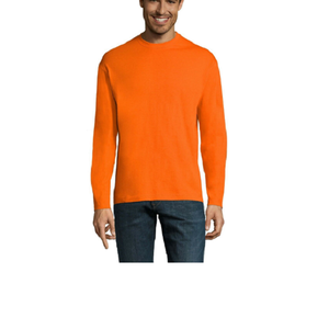 T-shirt à manches longues décontracté pour homme, taille plus, compression, respirant, tricoté, blanc, impression par sublimation 3D directe, coton élasthanne - Product Image 3