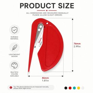 Custom Logo Letter Slitter Opener Plastic Knife <b>Envelope</b> Package Paper <b>Box</b> Mail Customer Purchase <b>Gifts</b> - Product Image 2