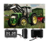Lampe de Travail Agricole Jo-hn Dee-re 4x6 Inch LED 40W High Low Beam Led Tractor Working Light