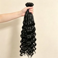 Extensions de cheveux humains en plumes crochetées de haute qualité, plumes bouclées italiennes, cheveux crochetés en plumes, 14-24 pouces