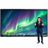 Pizarra Electrónica Interactiva de 98 Pulgadas, Montada en la Pared, Táctil de 20 Puntos, Full HD 1080p, Todo en Uno para Conferencias, Antideslumbrante