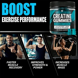 Gummies de créatine monohydrate Capital Label Sport, supplément <span class=keywords><strong>pré</strong></span>-entraînement pour la croissance musculaire et l'impulsion énergétique, de la Société d'État - Product Image 2