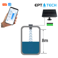 Sensor de Nivel de Agua sin Contacto TLC2404-WF-S Tuya, con Energía Solar, Ultrasónico, para Monitoreo de Ríos