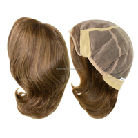 Perruque Lace Front en Cheveux Vierges Européens de 6 Pouces, Modèle Élégant pour Femme