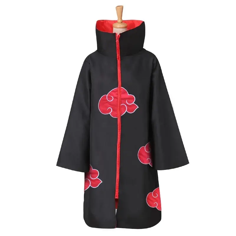 Pakaian Manga Anime Jepang Jubah Akatsuki Kostum Cosplay Jubah Awan Merah Jubah Halloween Empat Generasi Enam Generasi