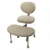 Chaise de bureau ergonomique Cloud Cross, chaise de méditation avec roulettes, siège réglable en hauteur pour TDAH, chaise large pour s'agenouiller