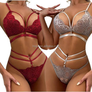 Hot18sexy <strong>Women's</strong> Erotic Lace Split Style Lingerie Foreign Trade Woven <strong>Half</strong> <strong>Slips</strong> with Hollow Out Decoration Light Control Level - Product Image 2