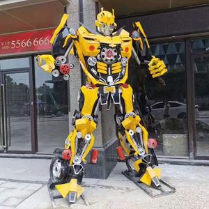 منحوتة روبوت متحركة معدنية مخصصة عالية الجودة بأطوال 2 و3 و4 أمتار لتزيين دور السينما - Product Image 2