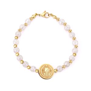 Bracelet élégant à perles plaqué or pour femme – Bijou tendance à prix abordable - Product Image 1