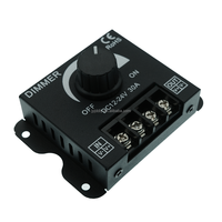 Variateur de lumière LED DC 12V-24V 30A, contrôleur numérique PWM à gradation progressive pour bande LED et lampe monochrome