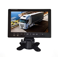 Sistema de Monitoreo para Camiones, Autobuses y Vehículos Cuádruples Firecore HX-117 con Pantalla LCD a Color de 7 Pulgadas, Grabación de Video de 2 Canales, USB, RGB y 2 Cámaras HD