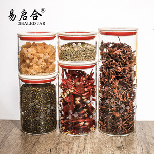 Sealed Jar Lucky Clover Glass Food Storage Container Airtight Cylinder With Plastic Lid Moisture Proof Insect Proof Freshness - Product Image 4
