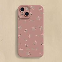 Étui de téléphone en TPU imperméable et antichoc à imprimé floral vintage pour 11-17 Pro Max/Mini Pro/SE2 avec support magnétique