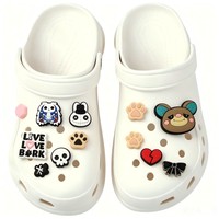 Breloques de chaussures rectangulaires Zeamor personnalisées en PVC souple, motif poisson marin, style anime mignon, faites à la main, pour la rentrée scolaire - Nouveauté très prisée