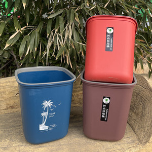 <b>Square</b> Plastic Trash Can 390g Open Indoor Waste <b>Bin</b> Mixed Color Linyi Origin - Product Image 4