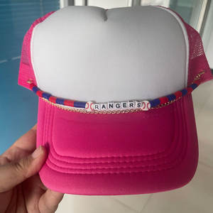 โซ่ตกแต่งหมวกแก๊ปแบบทรัคเกอร์ Zhehu สไตล์อเมริกัน ทีมเท็กซัส แอสโทรส ประดับลูกปัด พร้อมข้อความ Bury Me in the H ฮุสตัน บีสบอล - Product Image 4