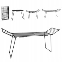 Promotion : Séchoir à linge télescopique sur pied 25M 27M 30M en métal avec pinces à chaussettes