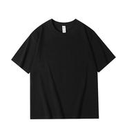 Kaos Pria Borongan Kustom Kasual O-Neck Lengan Pendek 100% Katun Rajut Regular Fit Desain Polos Bernapas 230g
