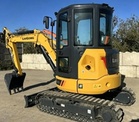 Miniexcavadora Liugong 9035FZTS de 3.5 Toneladas, Excavadora Diésel de Bajo Consumo para Construcción y Movimiento de Tierras, Motor y Caja de Cambios Globales