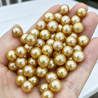 Perles rondes naturelles Muses Jewels, 6-7 mm, haute brillance, sans trou, perles d'eau douce pour la fabrication de bijoux DIY, bracelets, accessoires