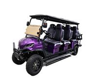 Voiturette de golf électrique surélevée personnalisée, voiture de tourisme électrique à 4 roues sur mesure pour le transport hôtelier