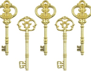 Abrelatas Retro de Bronce, Llaves de Esqueleto Vintage, Recuerdos para Fiestas de Boda, Amuletos de Metal Punk Zakka, Regalos, Abrebotellas con Llave - Product Image 5