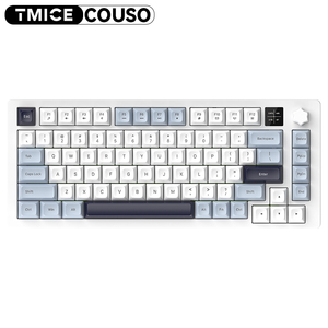 <span class=keywords><strong>Bluetooth</strong></span> Tri-Mode F75 Junta Teclado mecánico 75% Teclado inalámbrico para juegos intercambiable en caliente con relleno y perilla de cinco capas - Product Image 2
