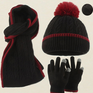 <span class=keywords><strong>Ensemble</strong></span> <span class=keywords><strong>de</strong></span> mitaines en tricot pour filles et garçons, doublure en polaire chaude, <span class=keywords><strong>bonnet</strong></span> d'hiver pour enfants, <span class=keywords><strong>gants</strong></span> et foulards, 1-6 ans - Product Image 5
