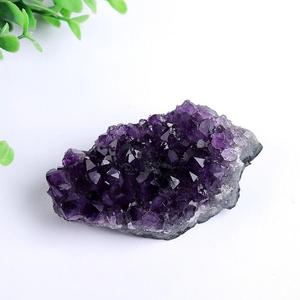 Natural Purple Amethyst <b>Cluster</b> Raw Quartz <b>Crystal</b> Druzy Mineral Specimen Reiki Healing Home Decoration Gift For Collection - Product Image 6