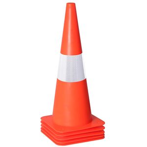 Conos de Seguridad Reflectantes CITICITY de 18 Pulgadas, Conos Multiusos para Tráfico y Estacionamiento, Conos Marcadores Deportivos para Entrenamiento de Fútbol y Baloncesto - Product Image 1