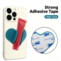 Support de téléphone en silicone en forme de cœur, support portable pour rouge à lèvres et maquillage, support de bureau pour regarder des vidéos, universel, pour voyage, vente en gros