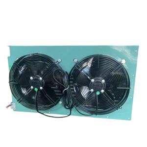 H คอนเดนเซอร์ระบายความร้อนด้วยอากาศในอุตสาหกรรมคอนเดนเซอร์ที่ทำความเย็นชิ้นส่วนแลกเปลี่ยนความร้อนทองแดง Walk-in R410A - Product Image 6