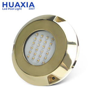 ไฟ LED สำหรับเรือ EU HUAXIA 300W ความสว่างสูง วัสดุทองเหลือง กันน้ำ IP68 ใช้ได้กับสระว่ายน้ำ แรงดันไฟฟ้า 12V RGBW - Product Image 3