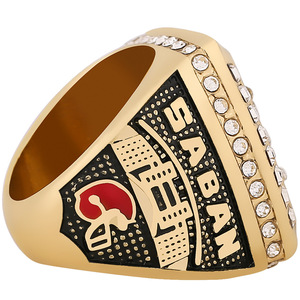 Кольцо мужское QIUZHEN, Чемпионское, Высококачественное, Прямой Производитель, Американский Футбол NCAA, <span class=keywords><strong>Alabama</strong></span> Crimson Tide, 1964-2020 - Product Image 4