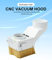 Glissière en nylon CNC avec brosse magnétique en acier pour broche de routeur Collecteur de poussière en plastique dans le travail du bois