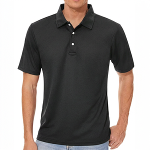 Polo à manches courtes pour homme, couleur unie, coton piqué, respirant, coupe classique, marque privée, fournisseur en gros - Product Image 3