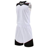 Maillots de basket-ball personnalisés vierges, tenues de basket-ball à séchage rapide, uniformes de basket-ball vierges personnalisés pour hommes, anti-humidité