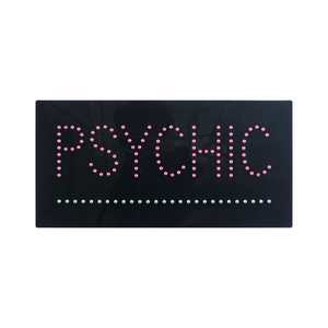 Letrero Led para interiores "PSYCHIC" de 12*24 pulgadas, exhibición de tienda PSYCHIC abierta Led acrílica publicitaria - Product Image 2