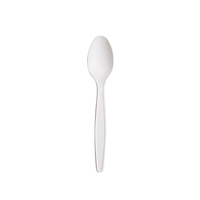 Vente en gros de cuillère à soupe biodégradable jetable de 7 pouces emballage de couverts sans fécule de maïs pour les fêtes