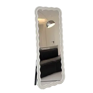 Espejo de Vidrio Ondulado Europeo, Decoración Contemporánea Minimalista, Diseño Cuadrado Moderno, Espejo Decorativo para el Hogar - Product Image 6