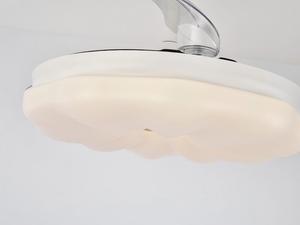Ventilateur de plafond traditionnel à moteur DC avec télécommande, éclairage LED, panneau PC invisible et 3 pales pour hôtels - Fournisseur de ventilateurs de plafond - Product Image 1