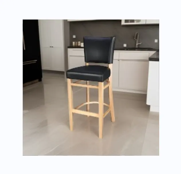 Hotel Restaurant Coffee Shop Furniture Light Luxury Modern Design Wooden Bar Stool Counter Stool Dining Hotel Room Chair