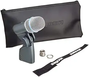 BETA56A Super Cardioid Swivel-Mount Dynamic Microphone with High Output Element for Vocal Instrument Applications