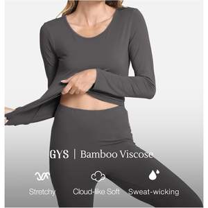 Custom Bamboo Viscose Long Johns Set <b>Thermal</b> Underwear <b>Women</b> Long Sleeve Base Layer Full Coverage Warm Wear - Product Image 4